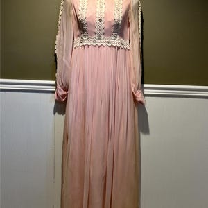 Modest Blush Pink Lace Dress - Etsy