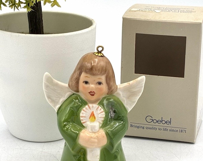 Goebel Angel Bell Ornament – 1988 13th Annual Christmas Edition with Box W Germany