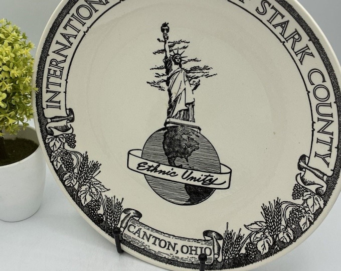 International Festival Stark County Canton Ohio 1977 Kettlesprings Kilns Plate