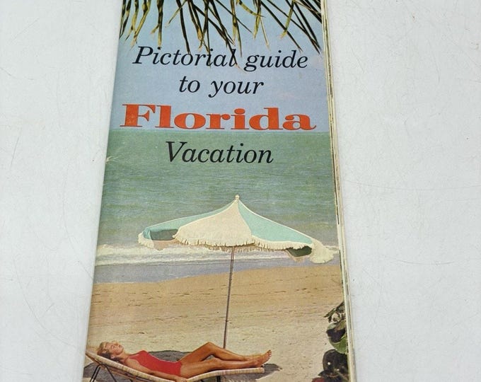 Vintage 1960s Florida Vacation Pictorial Guide Brochure Governor Bryant