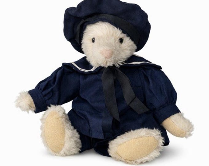 Benjamin Bear 1910 Reproduction Vintage Mohair Jointed 12 Inch Museum Collection Teddy Bear With Tags 1996