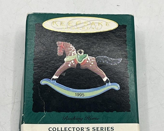 Hallmark Keepsake: 1995 Rocking Horse - Collector's Series #8 Miniature Ornament