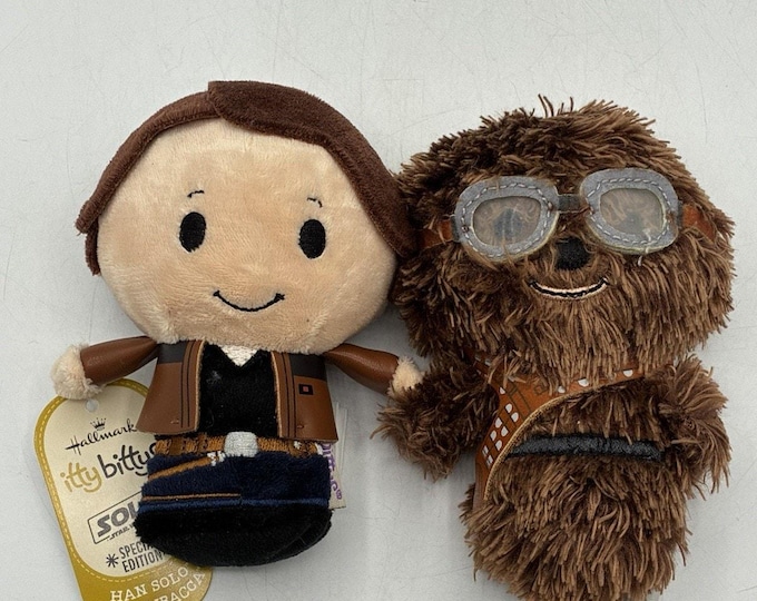 Hallmark Itty Bittys Han Solo Chewbacca Special Edition Solo Star Wars NWT