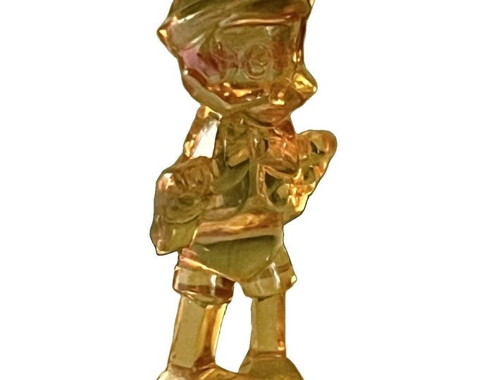 Vintage Disney Pinocchio Walt Disney Productions Clear Plastic Figure