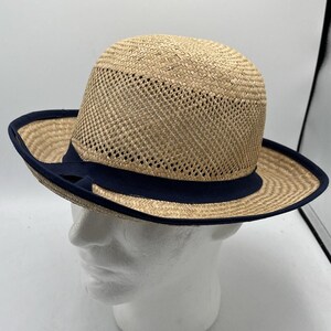 Navy Blue Bowler Hat - Etsy display picture 2