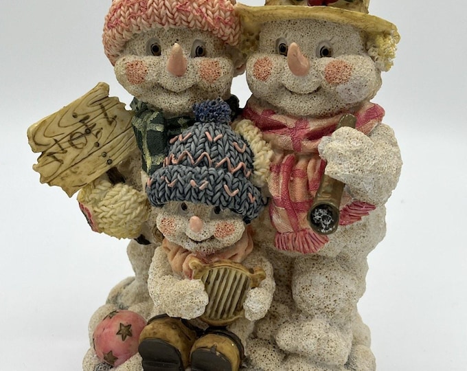 Encore Snow Buddies Snowman Family Noel Figurine Christmas Winter Decor