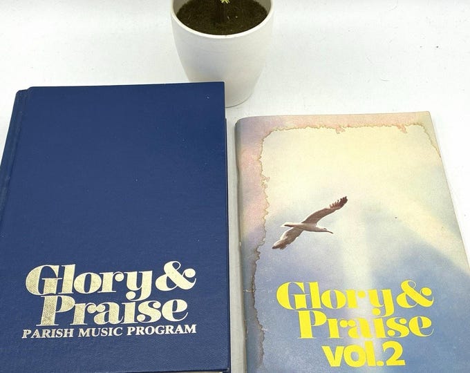 Vintage Glory & Praise Catholic Hymnal Lot Parish Music Program Vol 2 Convent