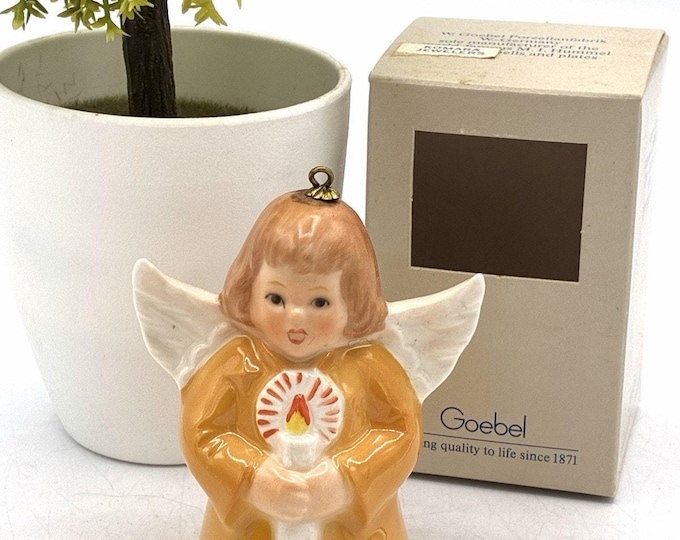 Goebel Angel Bell Ornament – 1988 Annual Christmas Edition with Box W Germany
