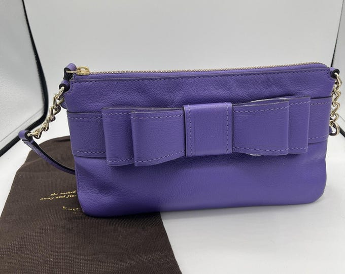 Kate Spade Celina Bow Satchel – Aster Pink Villabella Ave Purse NWOT
