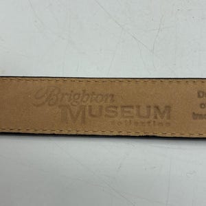 Brighton Museum Collection Belt M 30 Croc Leather Pegasus Angel Medallion image 5