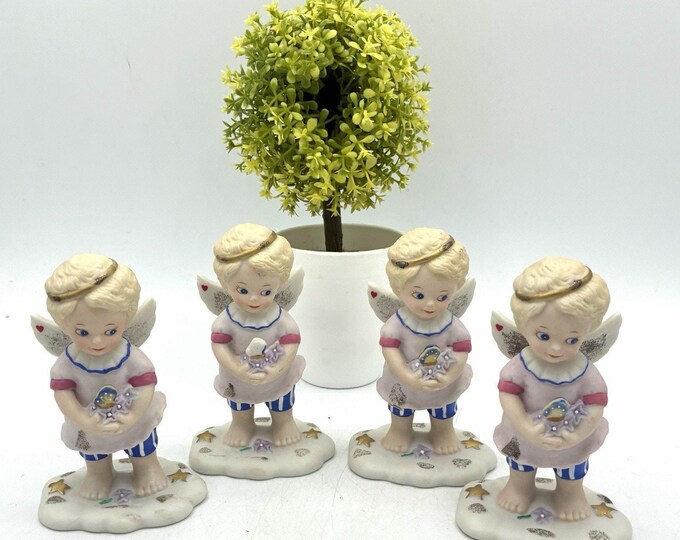 Lot of 4 Heavenly Fragrance Tender Hearts Katharine Stevenson Angels 1995