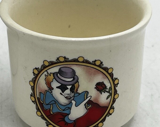 Wilitts Designs 1986 Clown Votive Holder / Decorative Cup – Vintage Ceramic