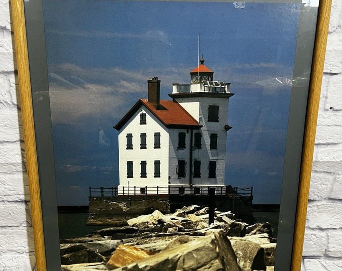 Mickey Van Wagnen Signed Lorain Ohio Lighthouse Print Jewel of the Port 534/2000