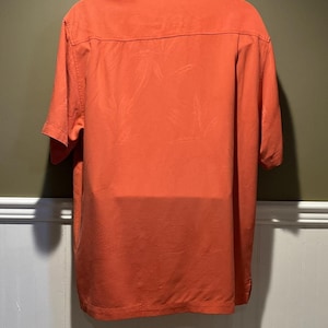 Tommy Bahama Coral Silk Short Sleeve Button Up Shirt Size L image 8