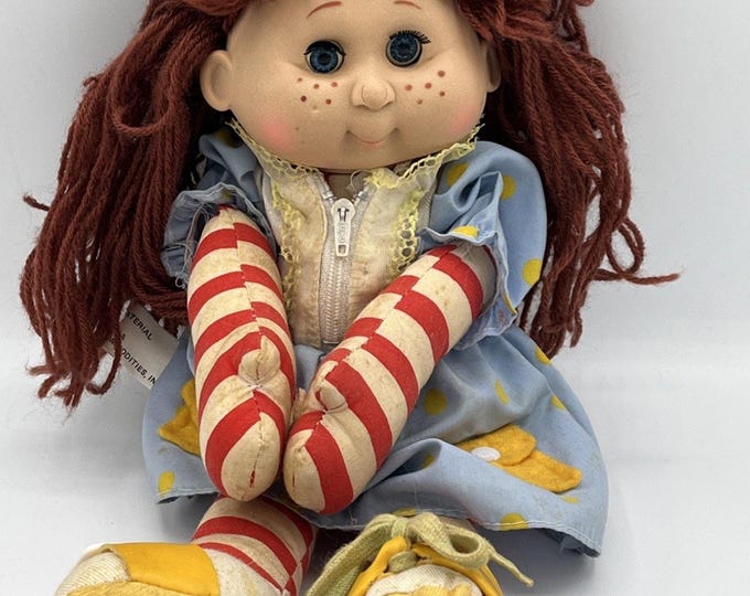 Vtg 1986 Coleco ? First Cabbage Patch Kids?? Red Hair Blue Eyes And Freckles