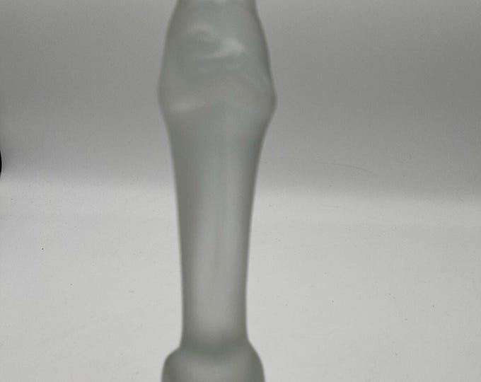 9.5” Madonna with Child Vintage Art Deco UITERWAAL LEERDAM Frosted Glass Statue