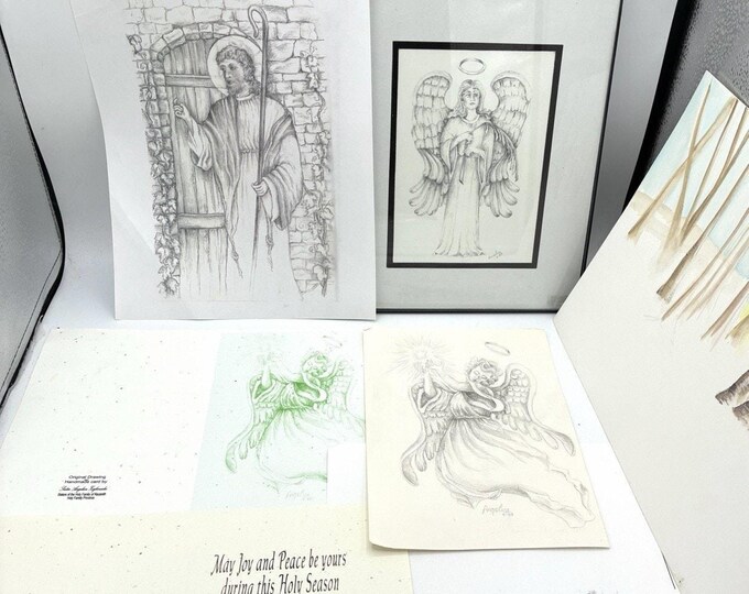 Sister Angelica Zajkowski Original Art Drawing Nun Convent Religious Archive