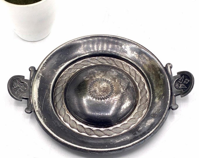 Antique Reed Barton Silver Plate Double Handle Bowl 2760 Victorian 7"