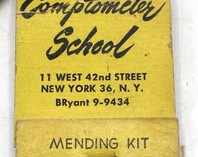 Vintage Comptometer School Hosiery Mending Kit NYC Advertising Ephemera