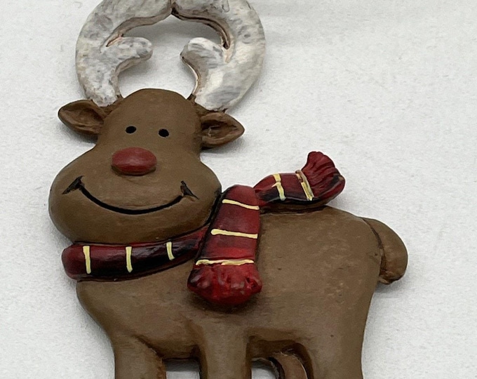 2018 Darice 3” Reindeer Resin Christmas Ornament