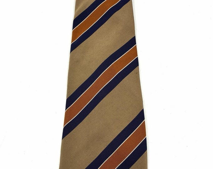 Kipper Mogador Silk Cotton Tie Harry Jacobson Cleveland Swiss Woven Stripe