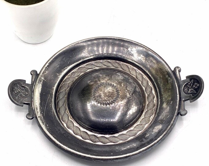 Antique Reed & Barton Silver Plate Double Handle Bowl 2760 Victorian 7 Inch