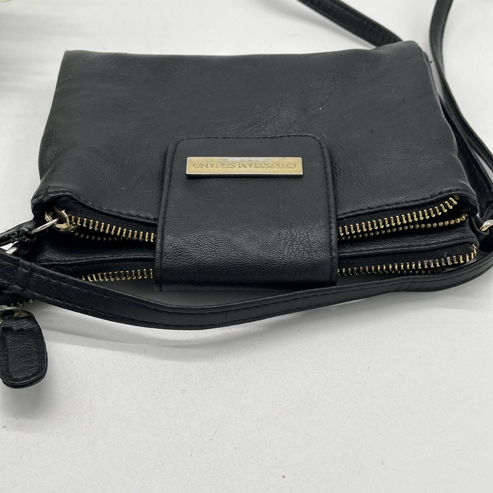 christian siriano black leather backpack STILORD "Beatrix" Samll Women forward wardrobe. CHRISTIAN Siriano Black Vinyl Handbag