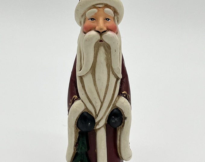 Vintage Old World Santa Collectible St Nicholas Figurine Ceramic 6.5 in