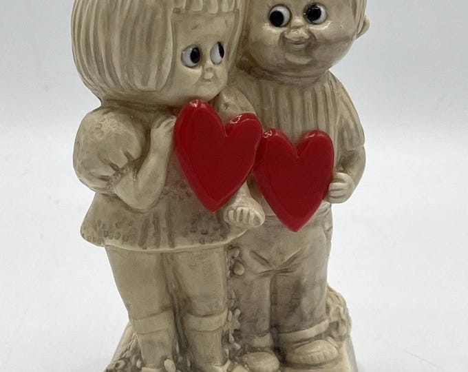 Vintage W & R Berries Co “loving You…” Couple Figurine 1971 Valentines Bday Gift