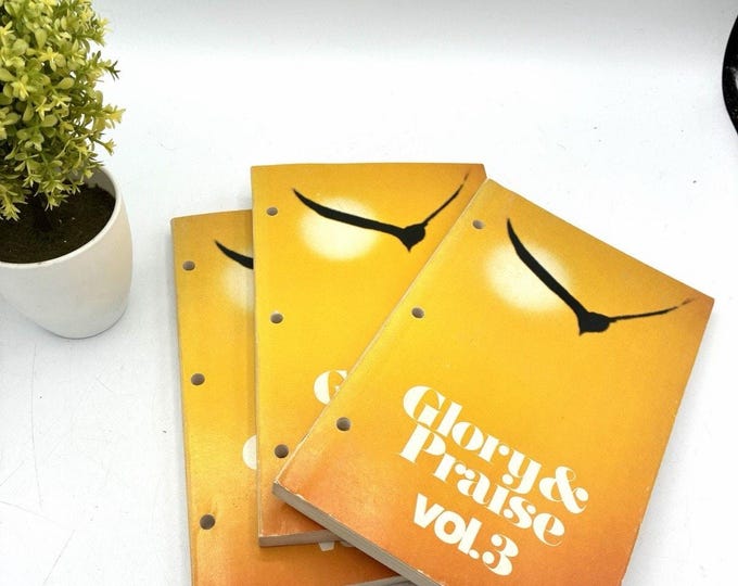 Vintage Glory & Praise Vol 3 Catholic Songbooks Lot of 3 1982 Christian Assembly