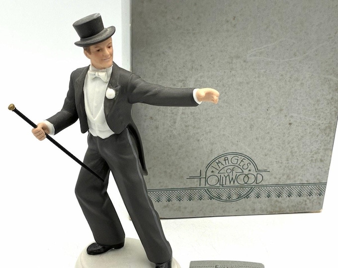 Vintage Avon Fred Astaire Josh Barkley Porcelain Figurine Images Hollywood Box