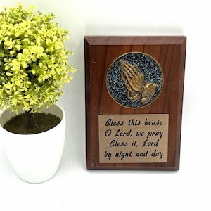 Brass Bless This House Plaque - Etsy