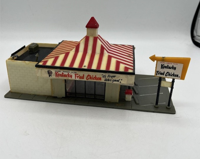 Train KFC Kentucky Fried Chicken VINTAGE HO 1/87 Model Restaurants Life-Like #8