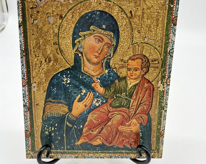 Madonna & Child Wood Plaque Maria mit Kind Verlag Herder Made In Germany