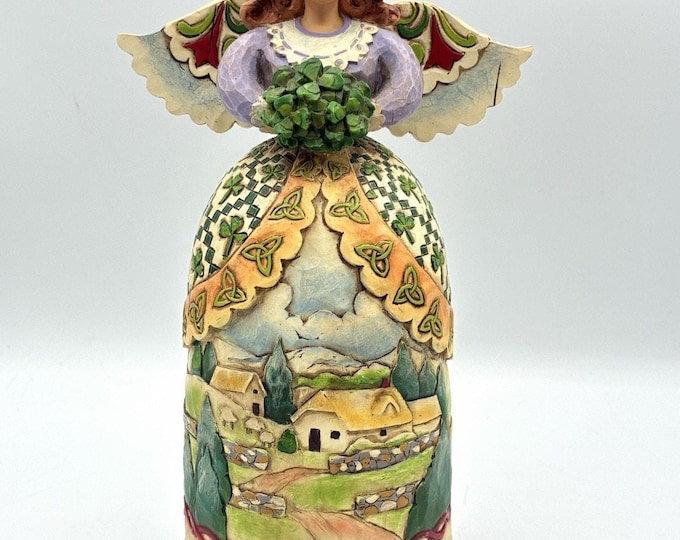 Vintage 2006 Jim Shore Irish Angel C4007246 May the Road Rise Up Heartwood Creek