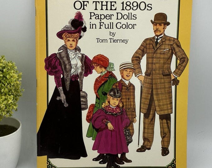 American Family of the 1890s Paper Dolls Tom Tierney Dover Full Color Uncut