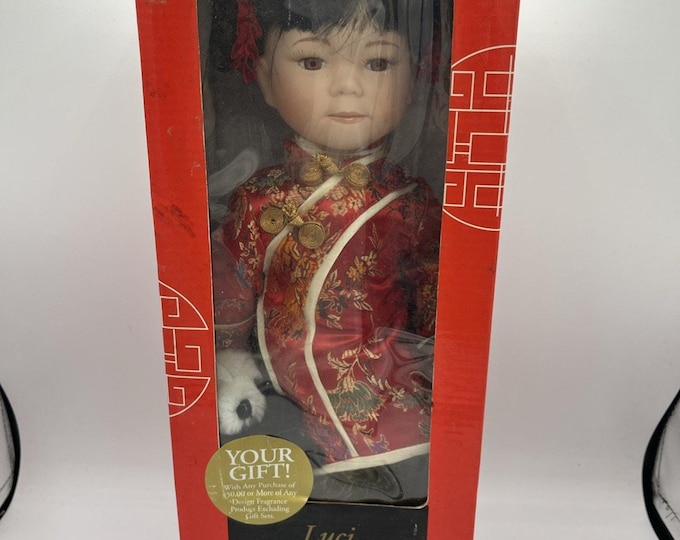 Luci 2003 Limited Edition Porcelain Doll 16" Asian Original Box PS Design