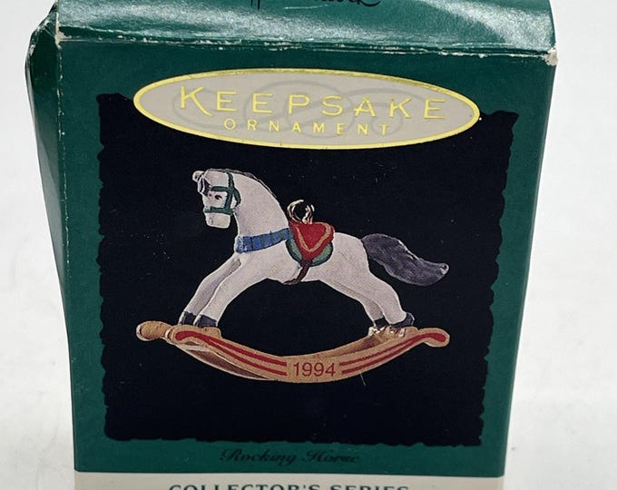 Hallmark Keepsake: 1994 Rocking Horse - Collector's Series #7 Miniature Ornament