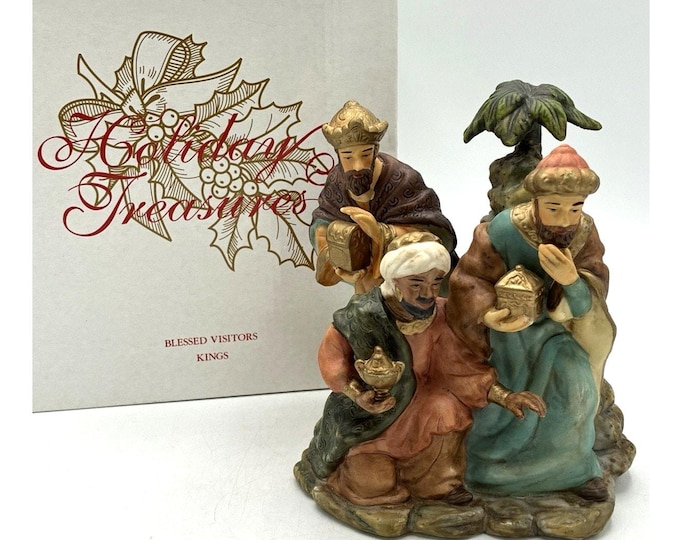 Avon Holiday Treasures Three Kings Nativity Figurine 2002 NIB