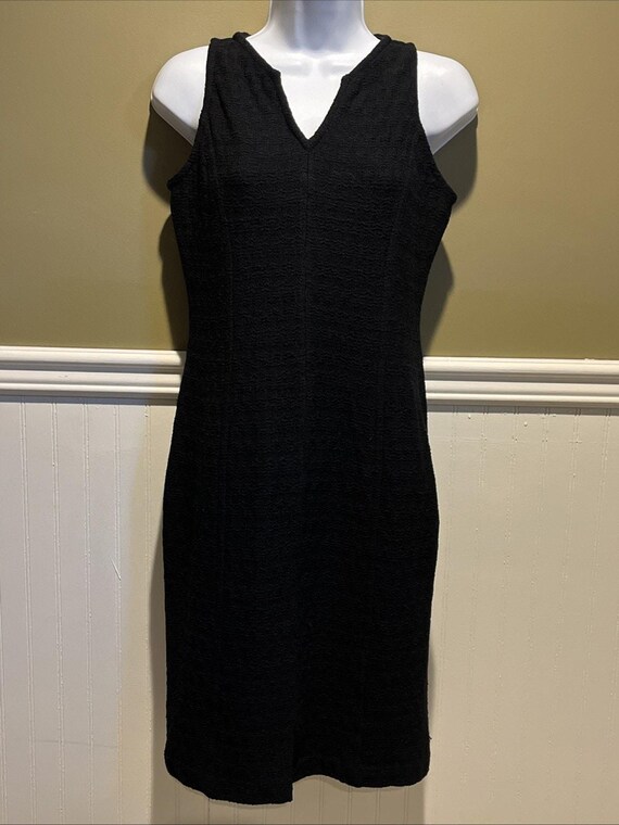 Vintage St John Santana Knit Black Dress Sz 2 Sheath V Neck Knee Length -  Etsy