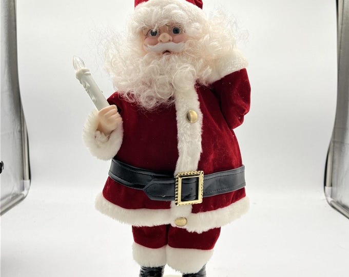 Vintage 1989 Telco Motion-ettes Santa Claus Animated Christmas Figure