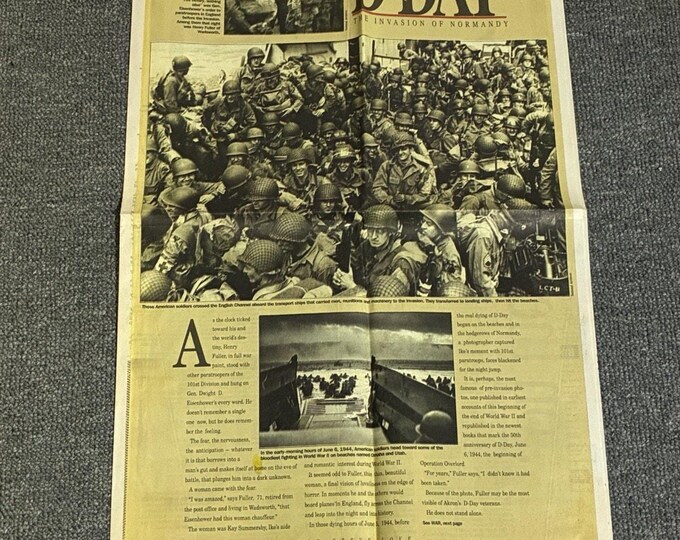 Akron Beacon Journal 1994 D-Day 50th Anniversary Invasion Normandy WWII Section