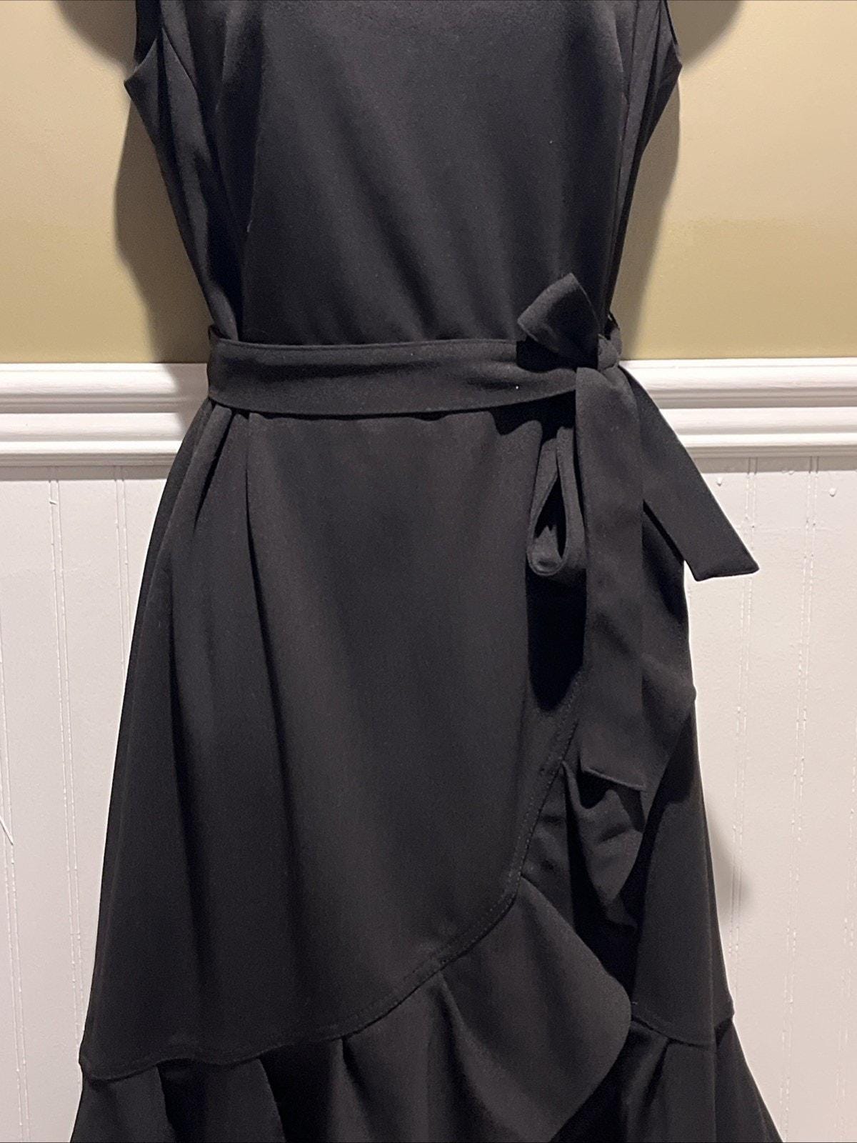 calvin klein ruffle dress black Calvin Klein Women's Dresses Ruffle Skirt Dress,Black,4 at Amazon Women's  Clothing store