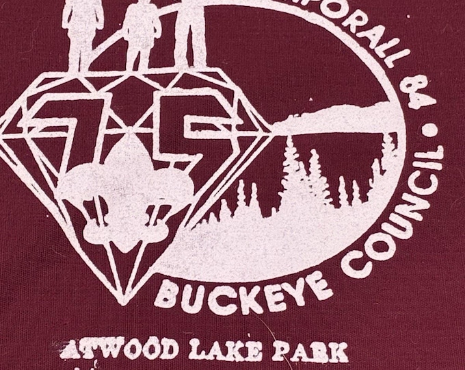Vintage 1984 Buckeye Council Camporall Boy Scout Neckerchief Ohio BSA