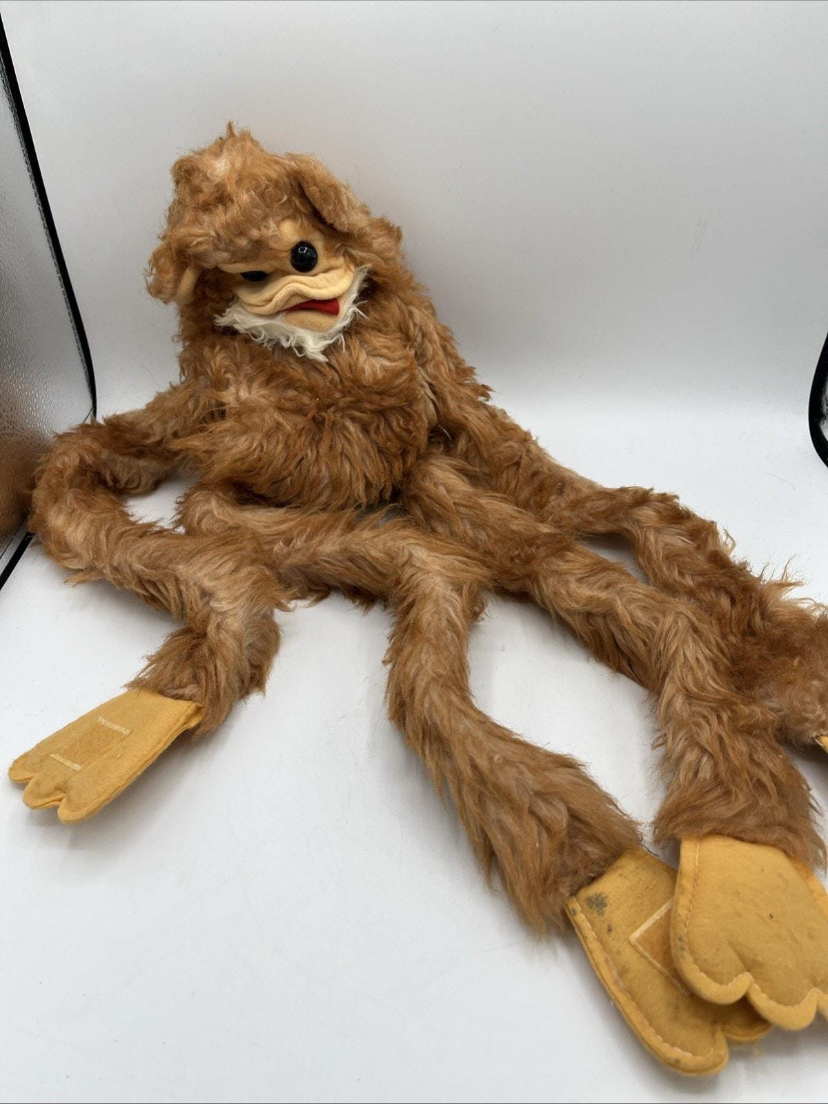 RARE Vintage 1981 Hosung NY Monkey Orangutan Chimpanzee Plush Hand