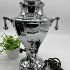 Antik Manning Bowman & Co Percolator Meriden Homeelectrics Meriden Anslutning med sladd
