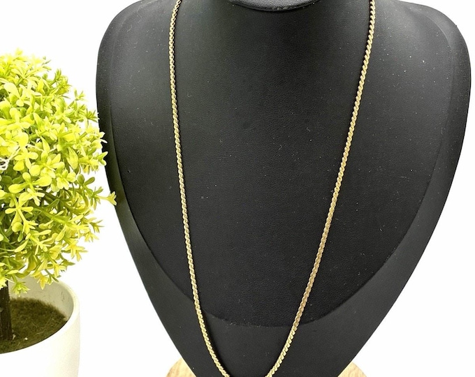 Vintage Baroness 14K Gold Filled Chain Necklace 14K TGF Gold Tone Classic