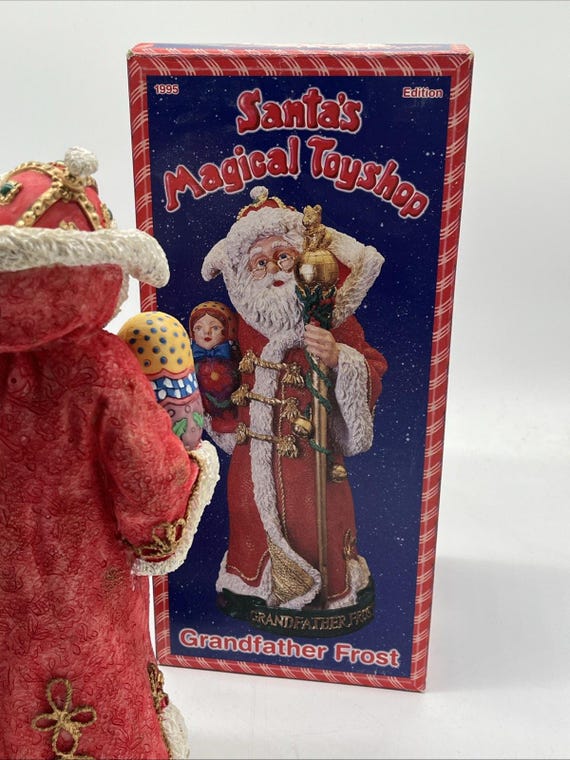 Vtg Cheryl Ann Santa Magical Toy Shop Santa Figurine Grandfather