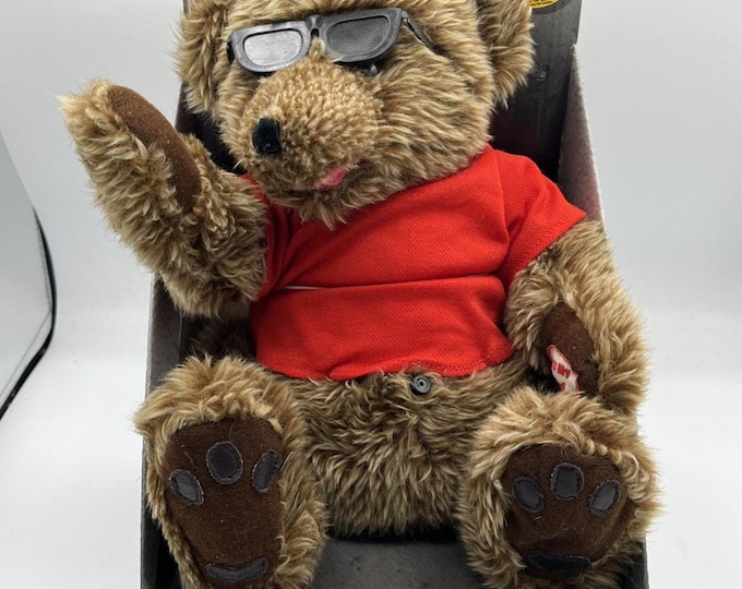 MR SARCASTIC Talking Bear w/ Attitude 2003 Fuzzy Bear Battery Operated WORKS!