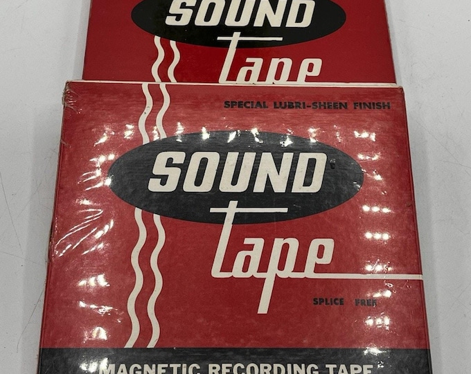 Vintage Reel to Reel Recording Tape Lot of 2 Sound Tape 1200 Ft Sealed Open
